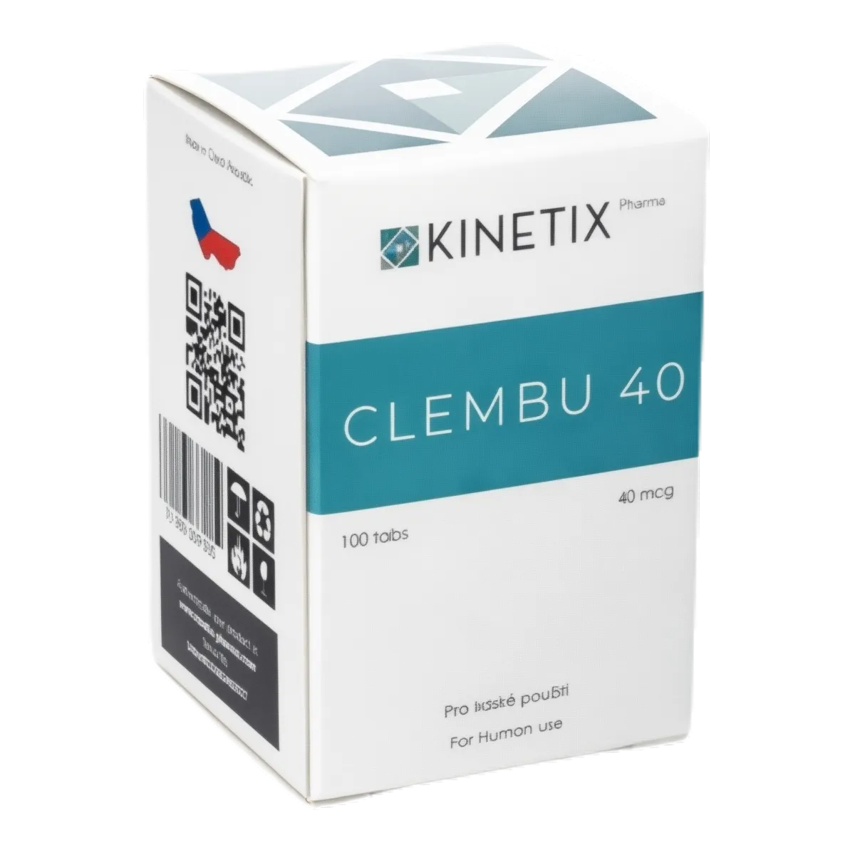 Clembuterol 40 mcg Kinetix Pharma - 100 Tabletas