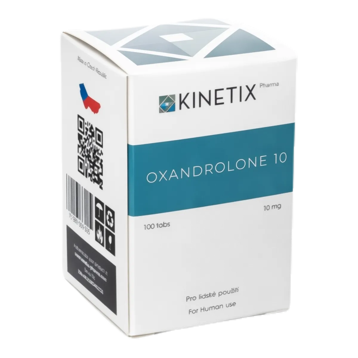 Oxandrolona 10 mg Kinetix Pharma - 100 Tabletas