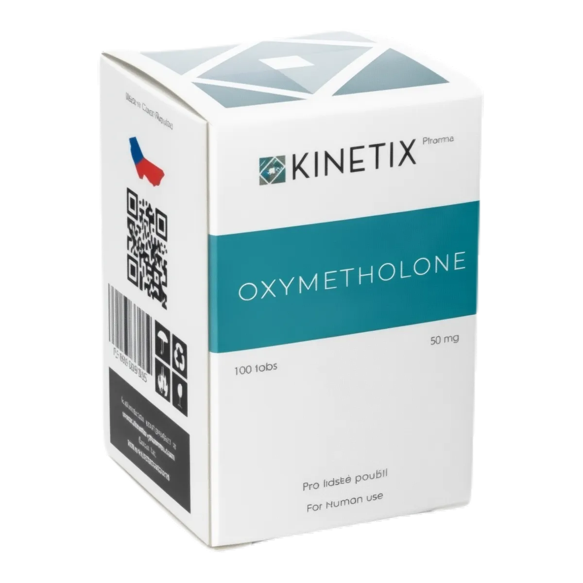 Oxymetholone 50 mg Kinetix Pharma - 100 Tabletas
